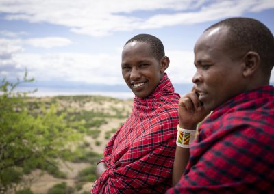 Maasai Volksgruppe am Lake Natron